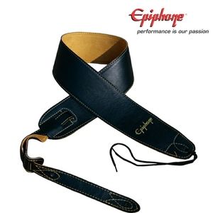 Epiphone® 3" Premium Leather Guitar Strap in Black